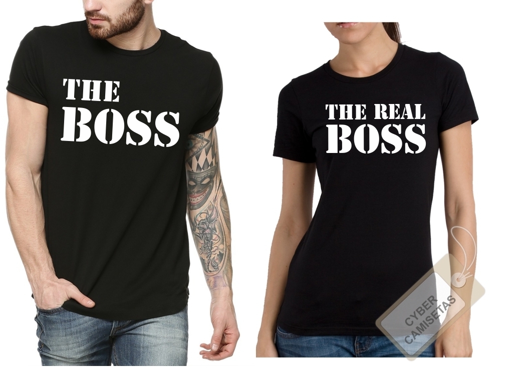 Camisetas Pareja The Real Boss