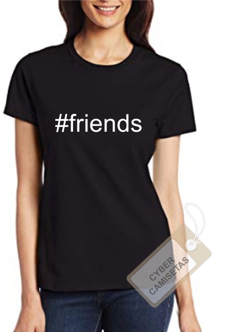 Camiseta Chica #friends