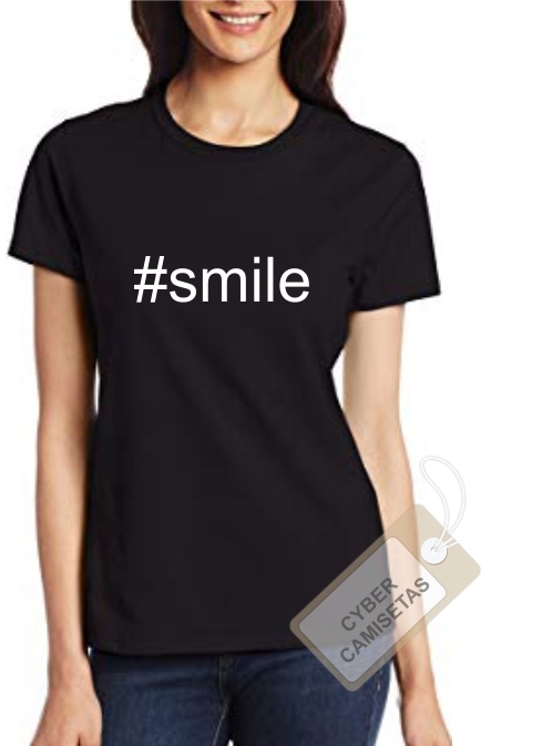 Camiseta Chica #smile