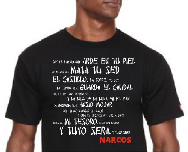 Camiseta Narcos Canción