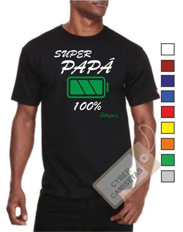 Camiseta Día del Padre Super Papa 100%